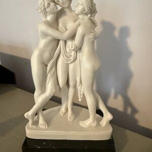 Elegant White Marble Sculpture